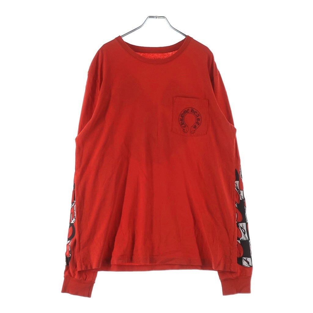 CHROME HEARTS(クロムハーツ) ×MATTY BOY PPO ketchup LS Tee ロングスリーブTシャツ レッド サイズL