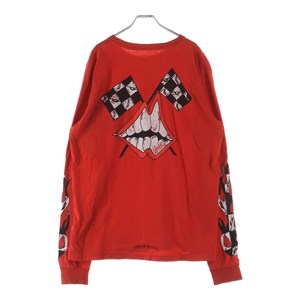 CHROME HEARTS(クロムハーツ) ×MATTY BOY PPO ketchup LS Tee ロングスリーブTシャツ レッド サイズL