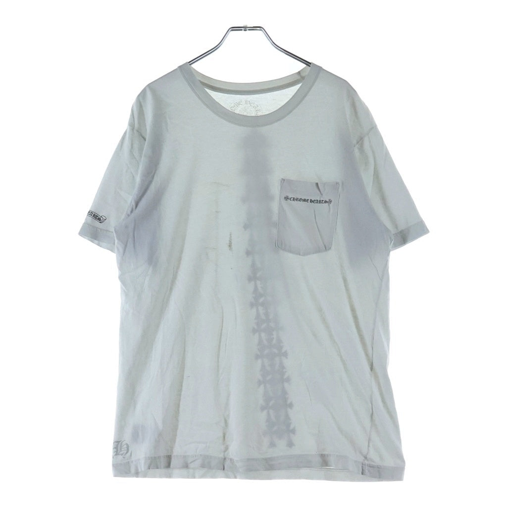 CHROME HEARTS(クロムハーツ) Cemetery Cross Tire Track Tee セメタリークロスタイヤトラックTシャツ 半袖Tシャツ ホワイト サイズL