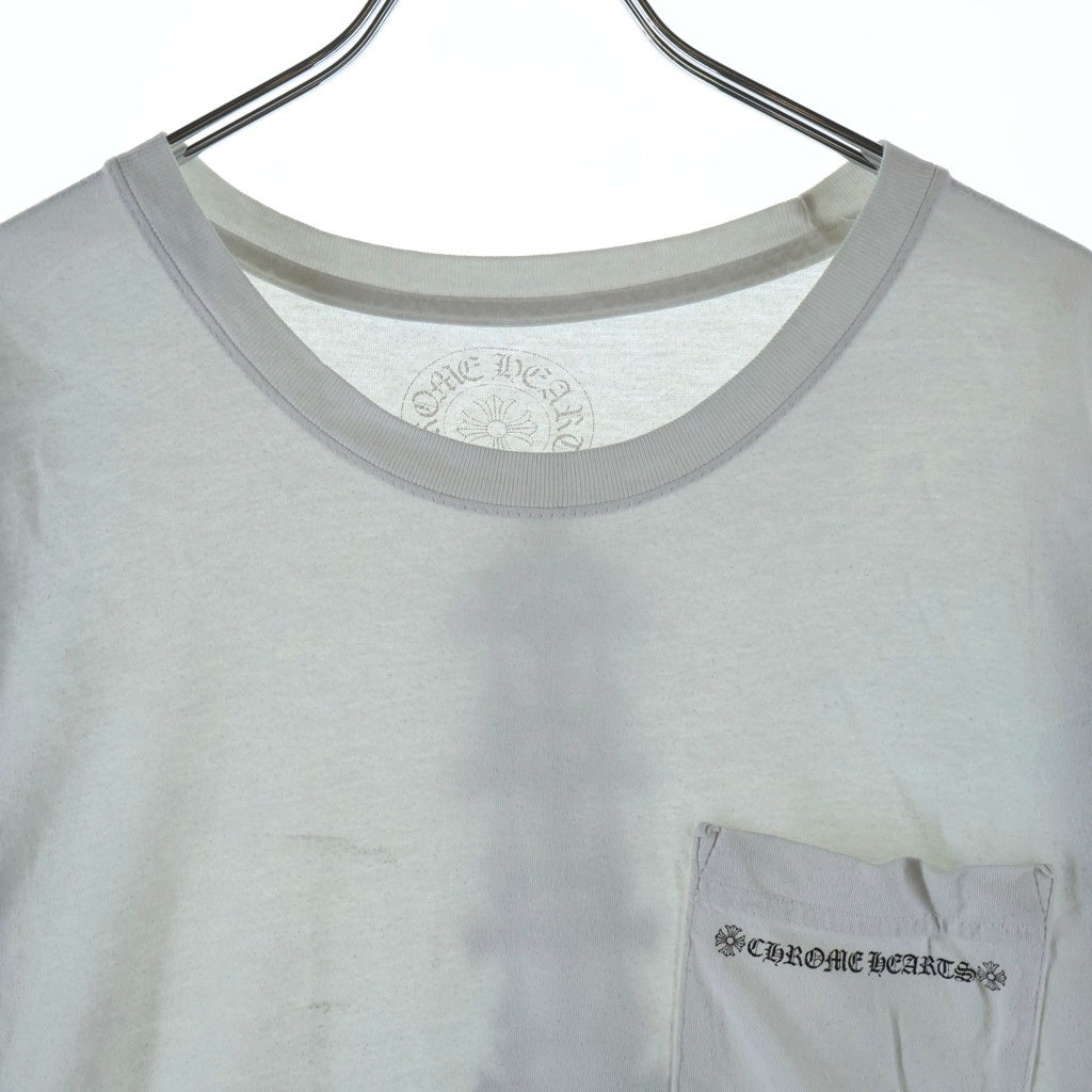 CHROME HEARTS(クロムハーツ) Cemetery Cross Tire Track Tee セメタリークロスタイヤトラックTシャツ 半袖Tシャツ ホワイト サイズL