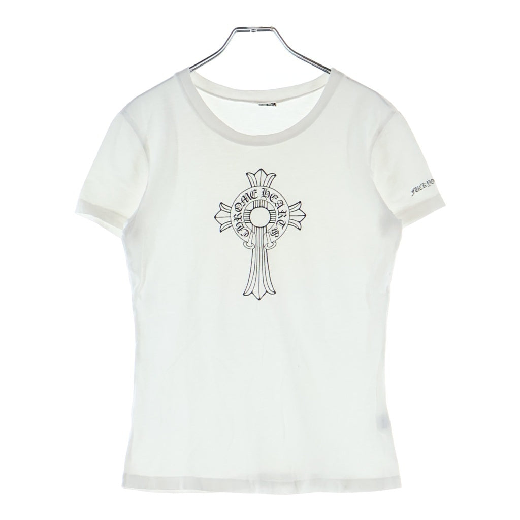 CHROME HEARTS(クロムハーツ) OLD Horseshoe CROSS T-SHIRT ホースシュークロスプリント Tシャツ 半袖 レディース