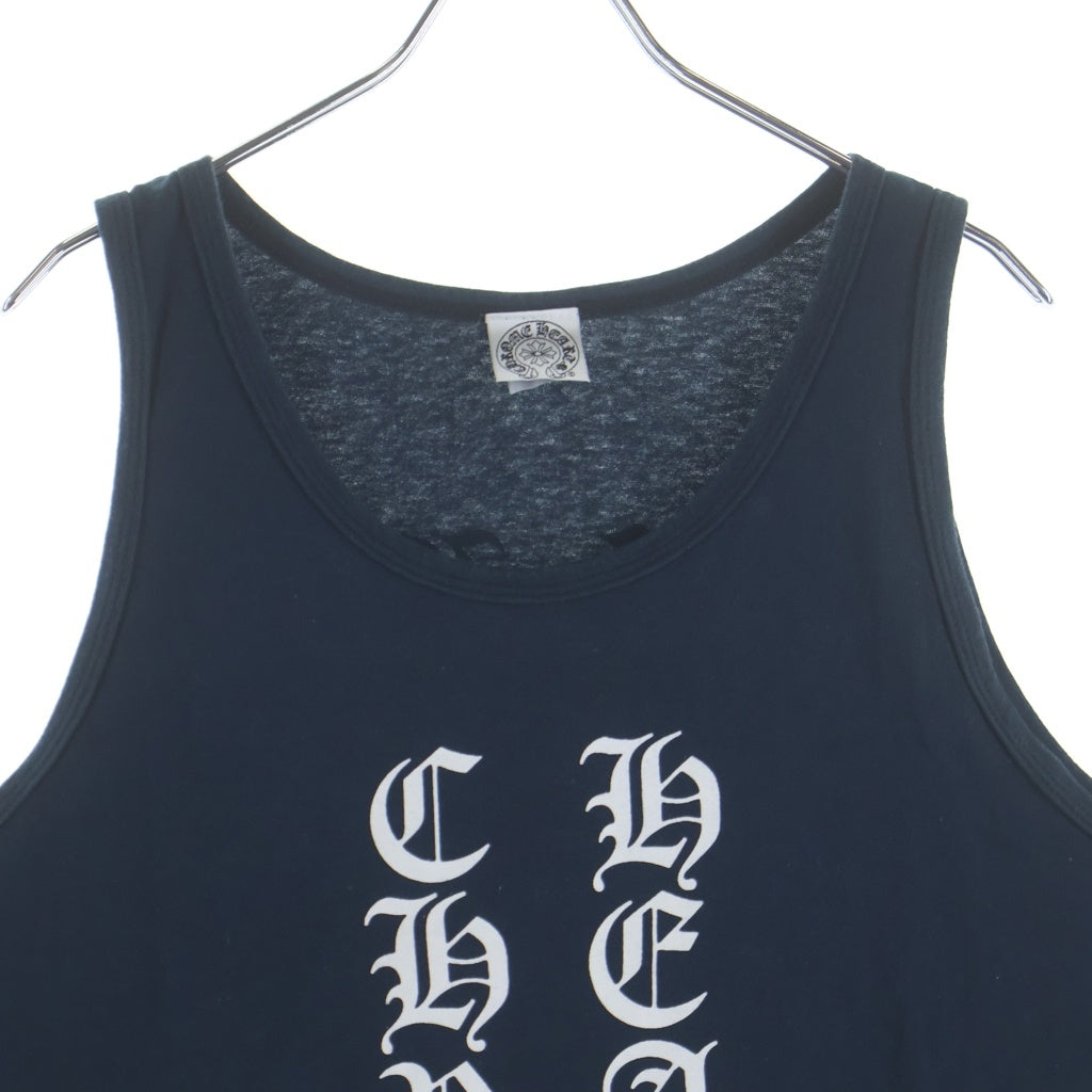 CHROME HEARTS(クロムハーツ) OLD LOGO TANK TOP オールド ロゴプリント タンクトップ ノースリーブ