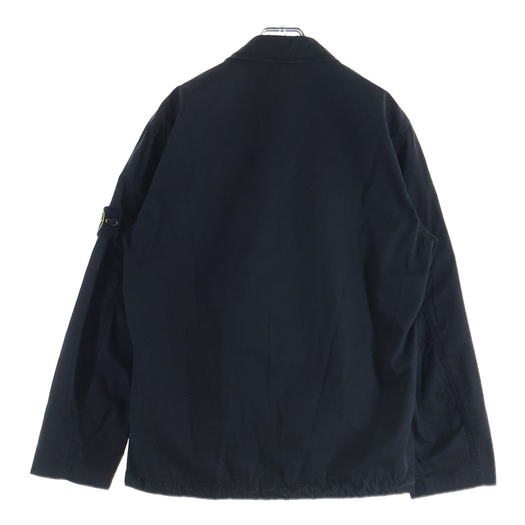 STONE ISLAND(ストーンアイランド) OLD EFFECT ZIP OVERSHIRT BLACK