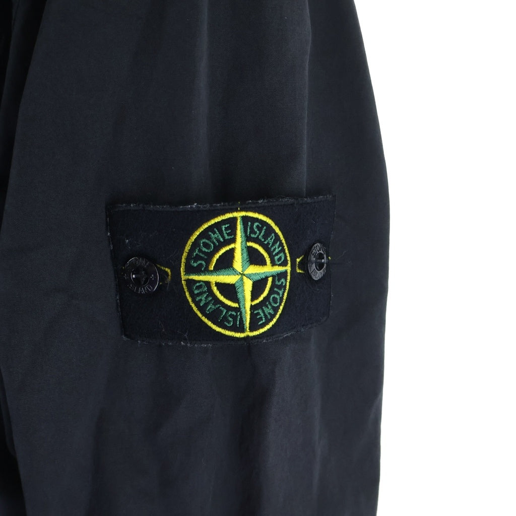 STONE ISLAND(ストーンアイランド) OLD EFFECT ZIP OVERSHIRT BLACK