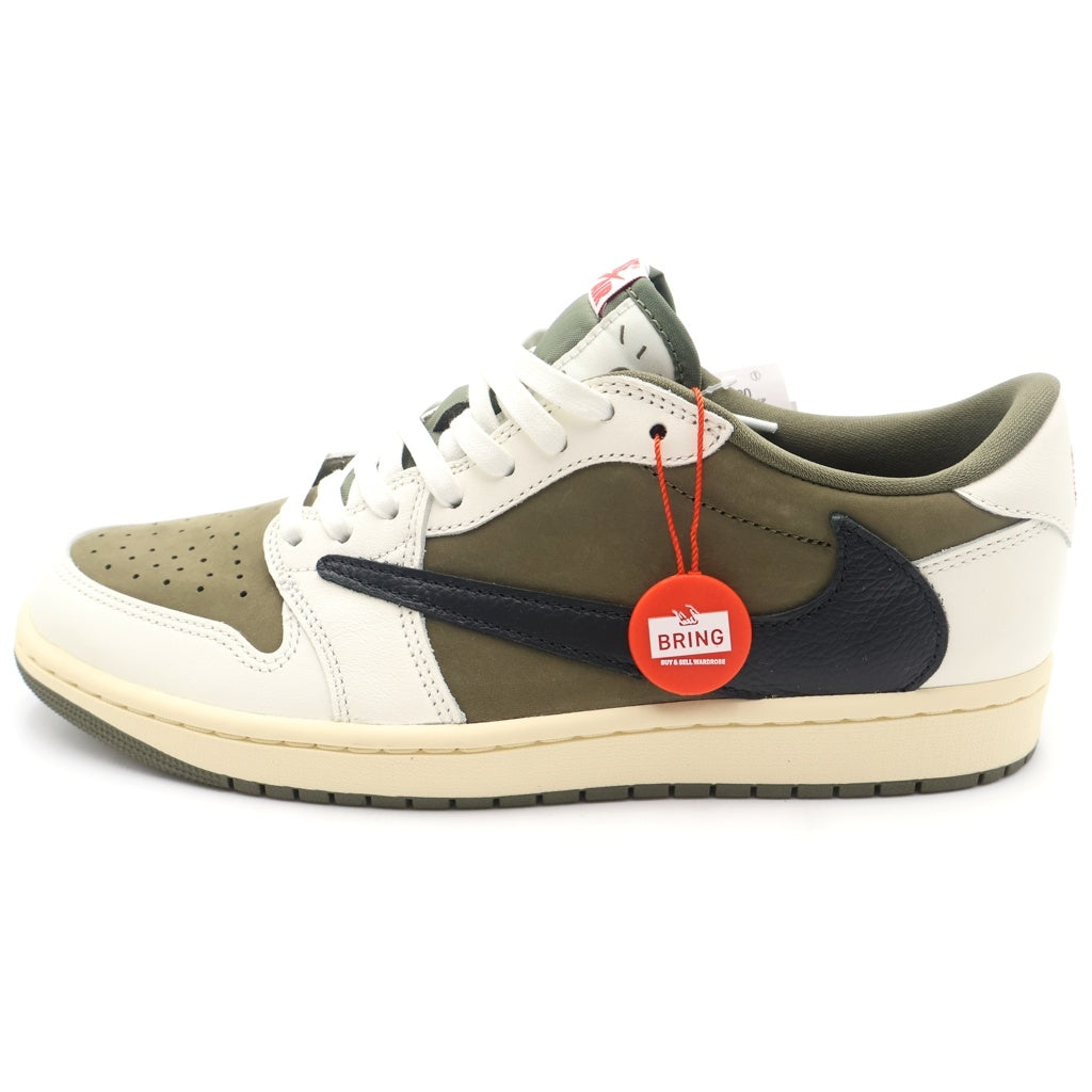 NIKE(ナイキ) × TRAVIS SCOTT AIR JORDAN1 LOW OG SP DM7866ー200 トラヴィス スコット エアジョーダン1 リバースオリーブ ローカットスニーカー US10.5/28.5cm