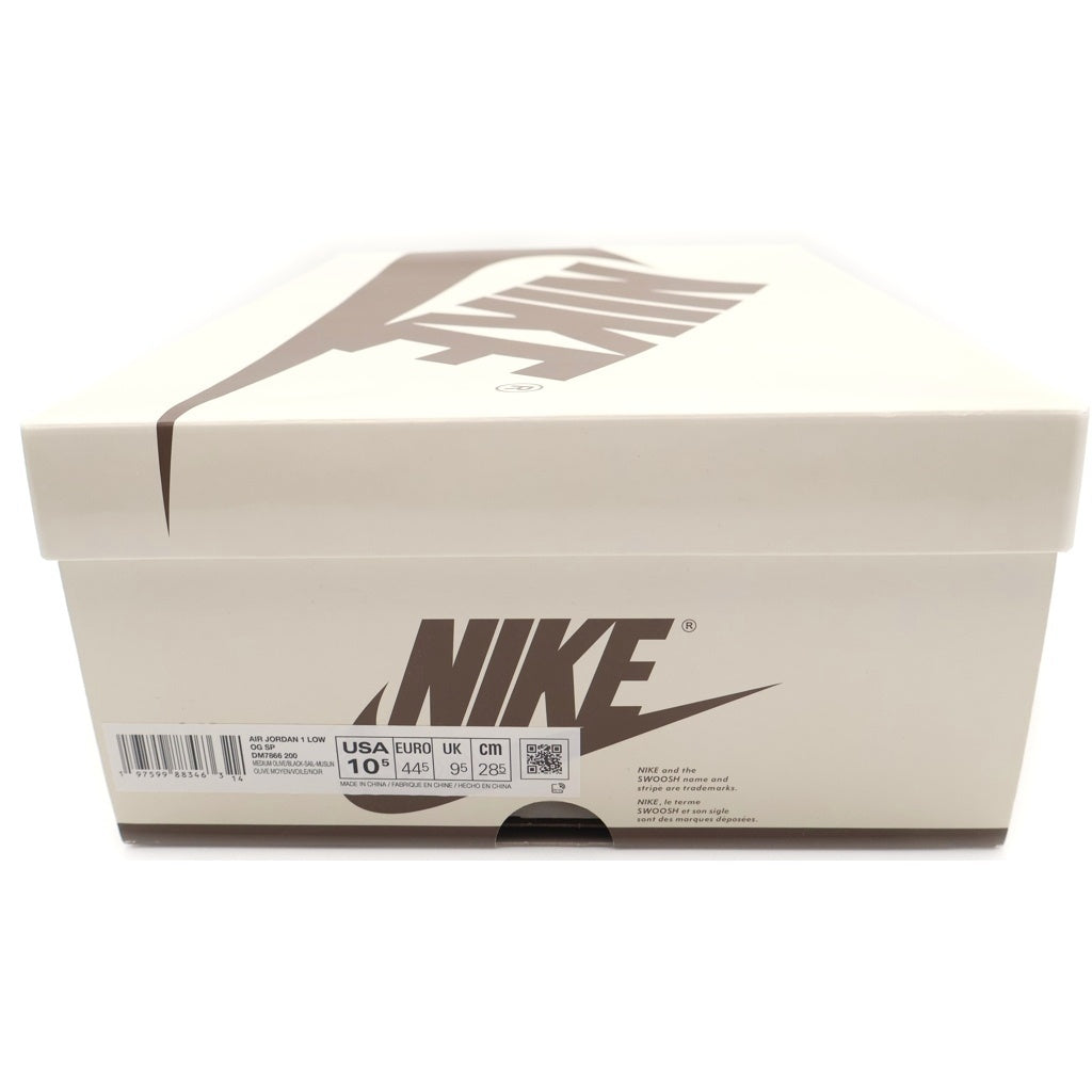 NIKE(ナイキ) × TRAVIS SCOTT AIR JORDAN1 LOW OG SP DM7866ー200 トラヴィス スコット エアジョーダン1 リバースオリーブ ローカットスニーカー US10.5/28.5cm
