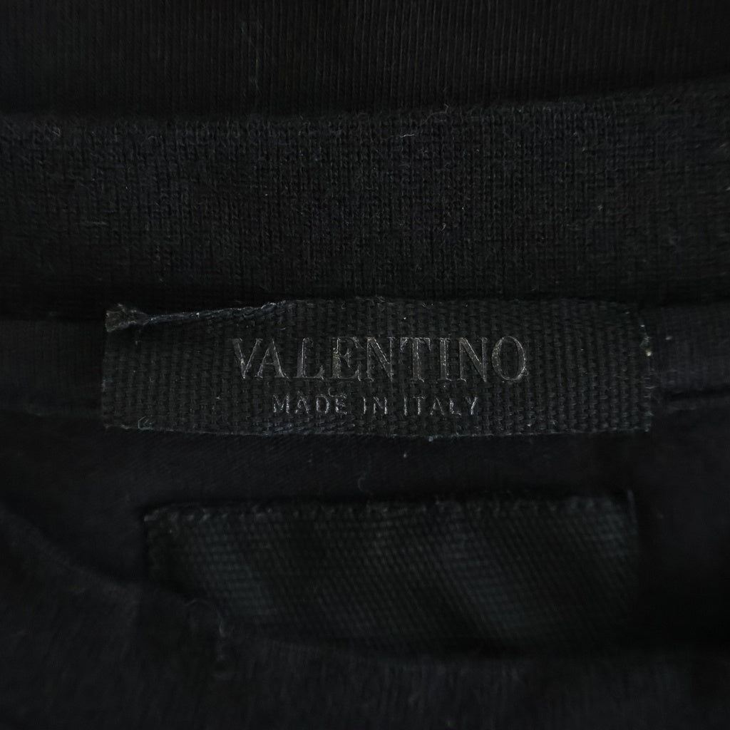 VALENTINO(ヴァレンティノ) ロックスタッズ ロゴTシャツ ブラック サイズL 2V3MG13C969