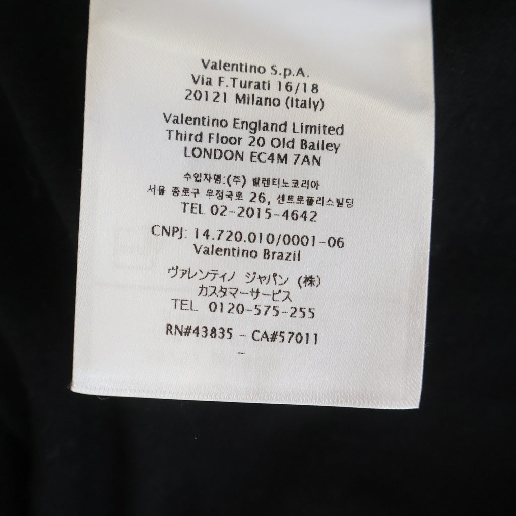 VALENTINO(ヴァレンティノ) ロックスタッズ ロゴTシャツ ブラック サイズL 2V3MG13C969
