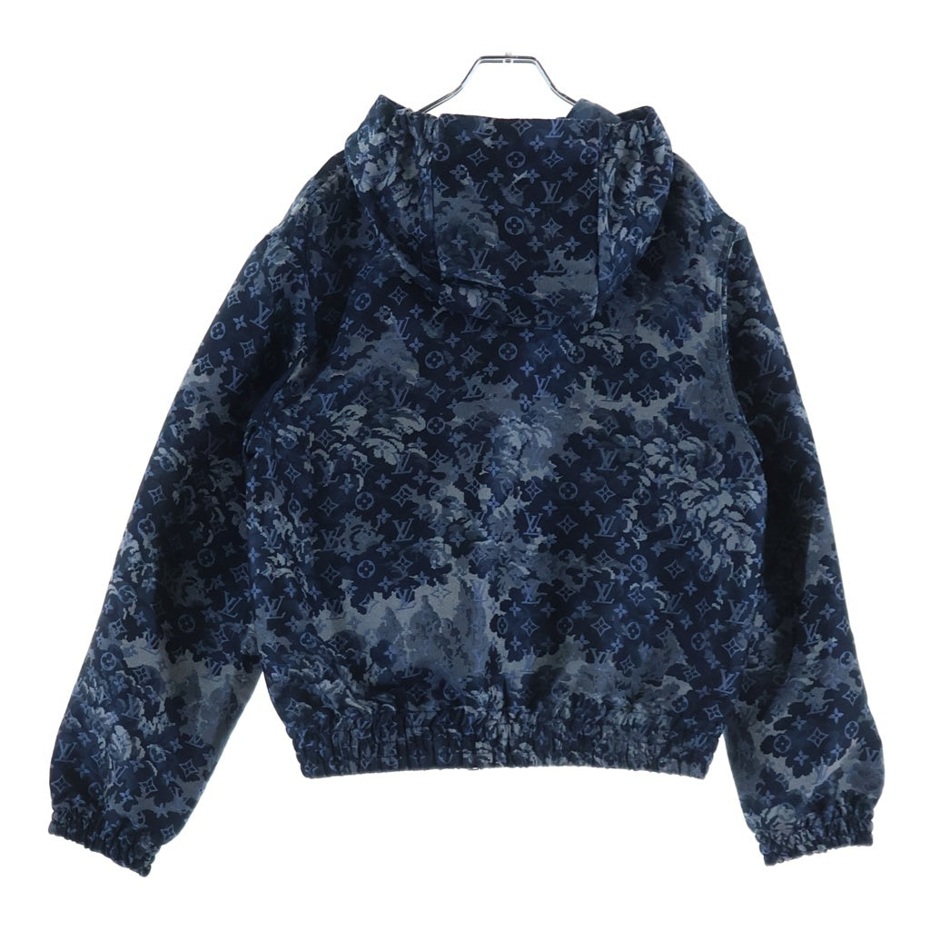 LOUIS VUITTON(ルイヴィトン) モノグラムタペストリー フーディーブルゾン ジャケット ブルー サイズ48 RM211M ZQA HKB04W