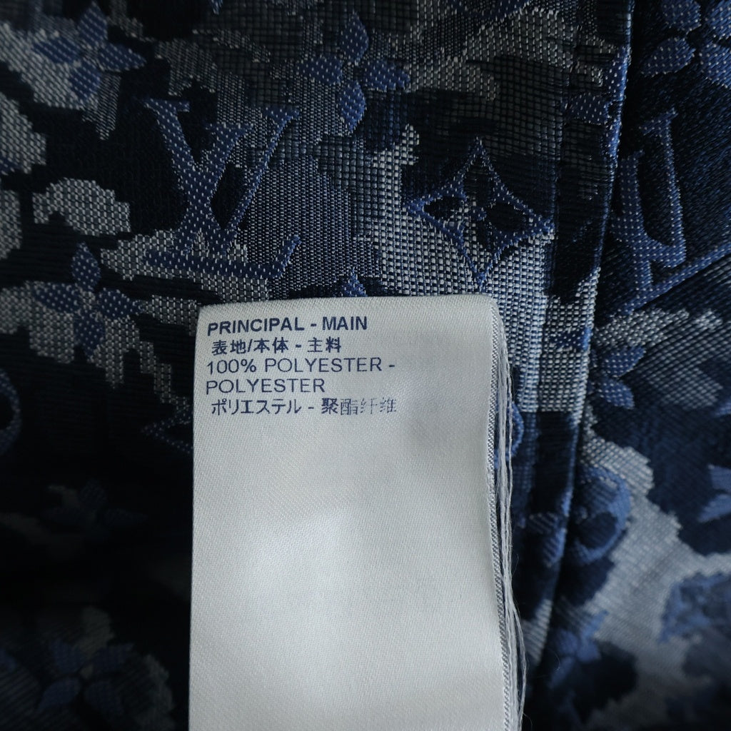 LOUIS VUITTON(ルイヴィトン) モノグラムタペストリー フーディーブルゾン ジャケット ブルー サイズ48 RM211M ZQA HKB04W