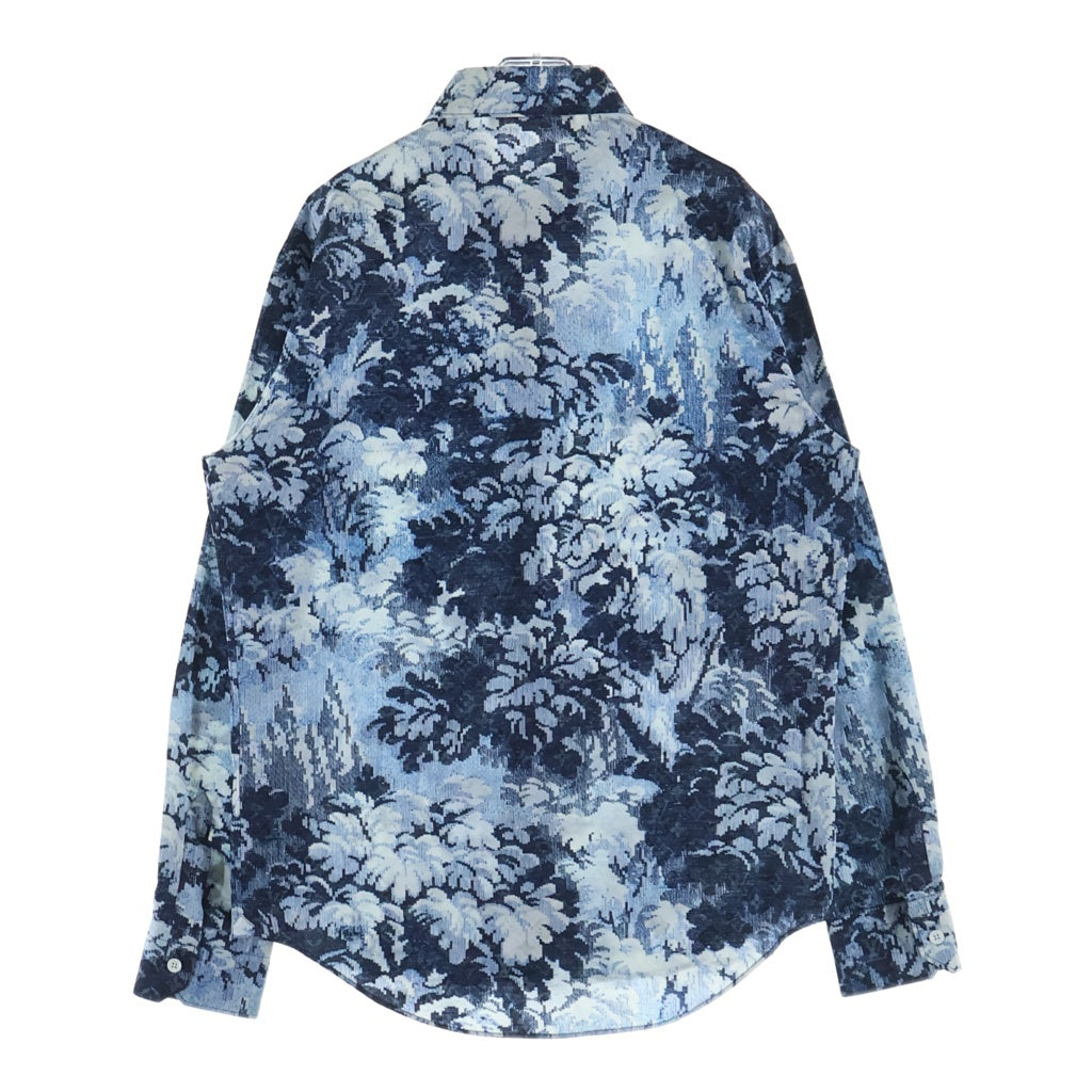LOUIS VUITTON(ルイヴィトン) 21SS モノグラムタペストリー 長袖シャツ ブルー サイズM RM211M ZOG HKS16W