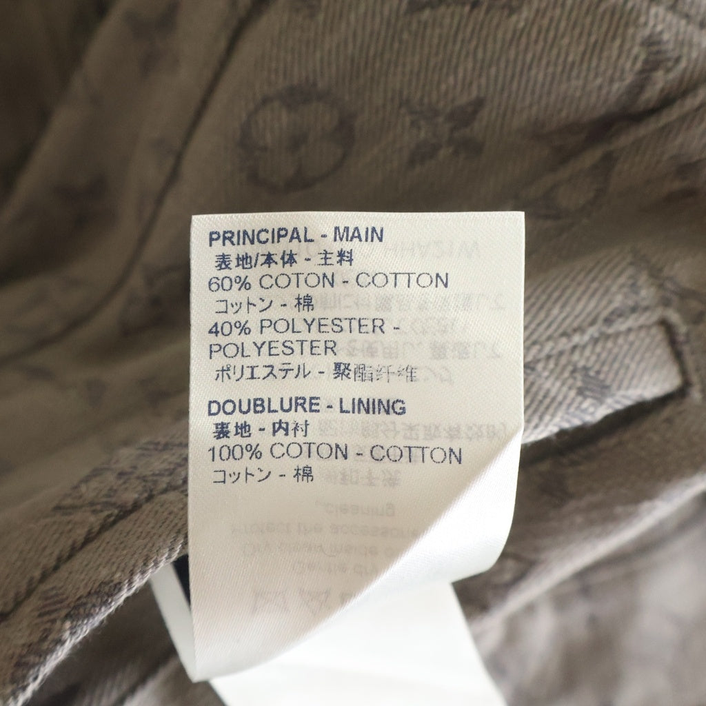 LOUIS VUITTON(ルイヴィトン) ロゴボタン フラップポケット モノグラム デニムジャケット グレー サイズ48 RM211Q QJQ HHA21W