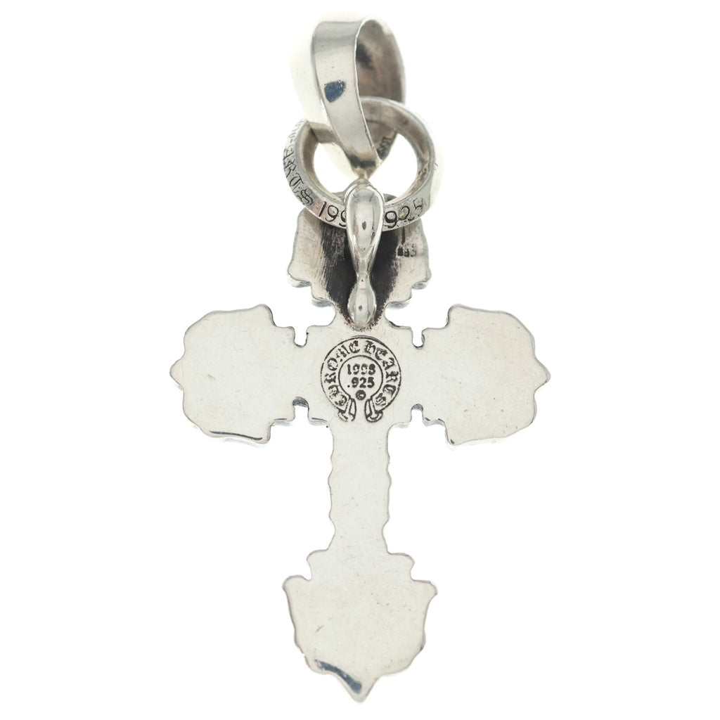 CHROME HEARTS(クロムハーツ) FILIG CROSS-XSM W BALE フィリグリークロスXSベイル wベイル ネックレストップ シルバー BCA262