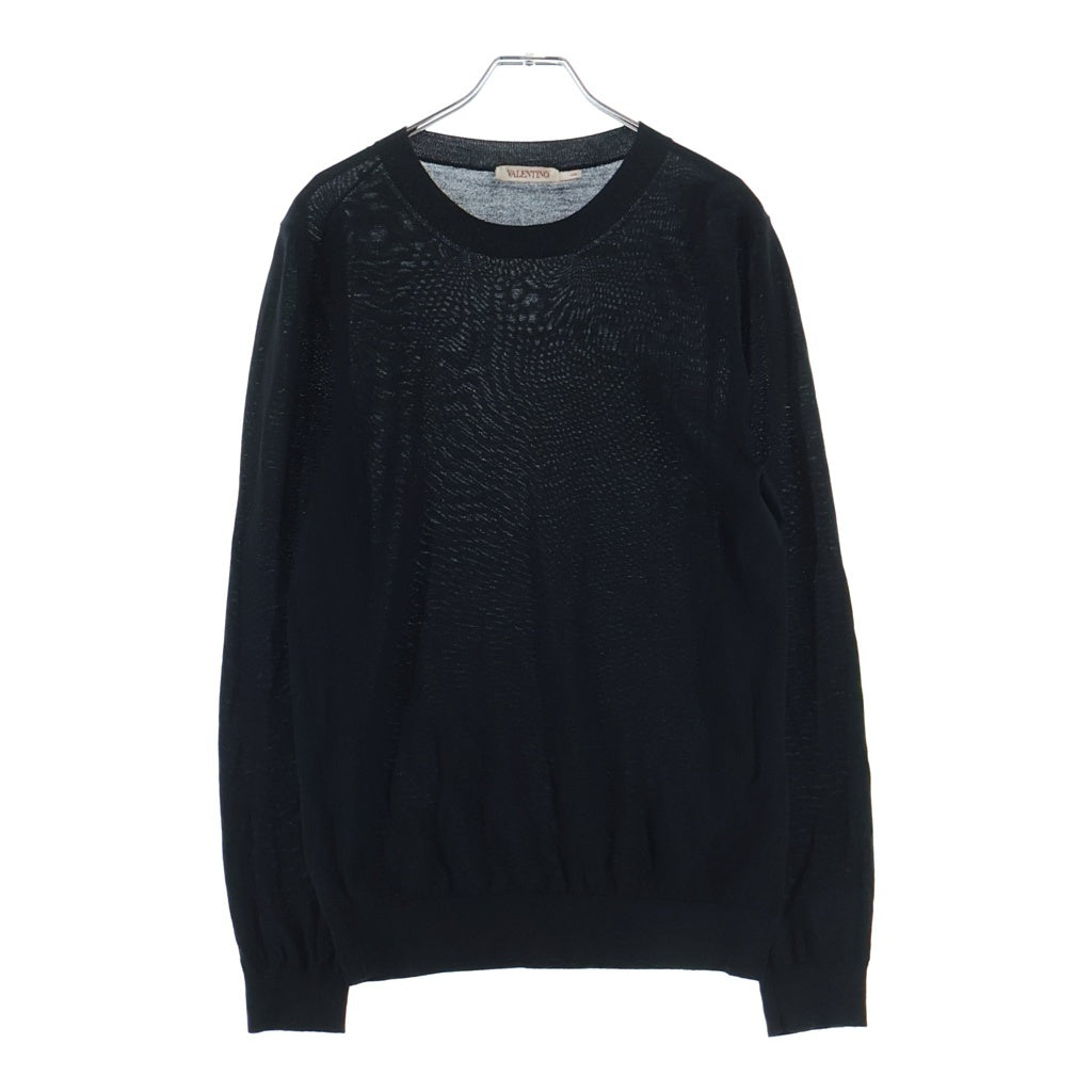 VALENTINO(ヴァレンティノ) クールネック ウールニットセーター XVDKC10C6LE ブラック