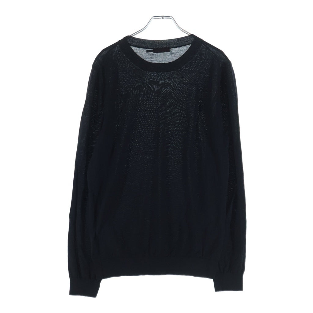VALENTINO(ヴァレンティノ) クールネック ウールニットセーター XVDKC10C6LE ブラック