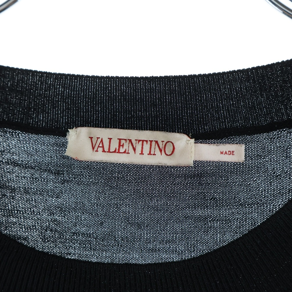 VALENTINO(ヴァレンティノ) クールネック ウールニットセーター XVDKC10C6LE ブラック