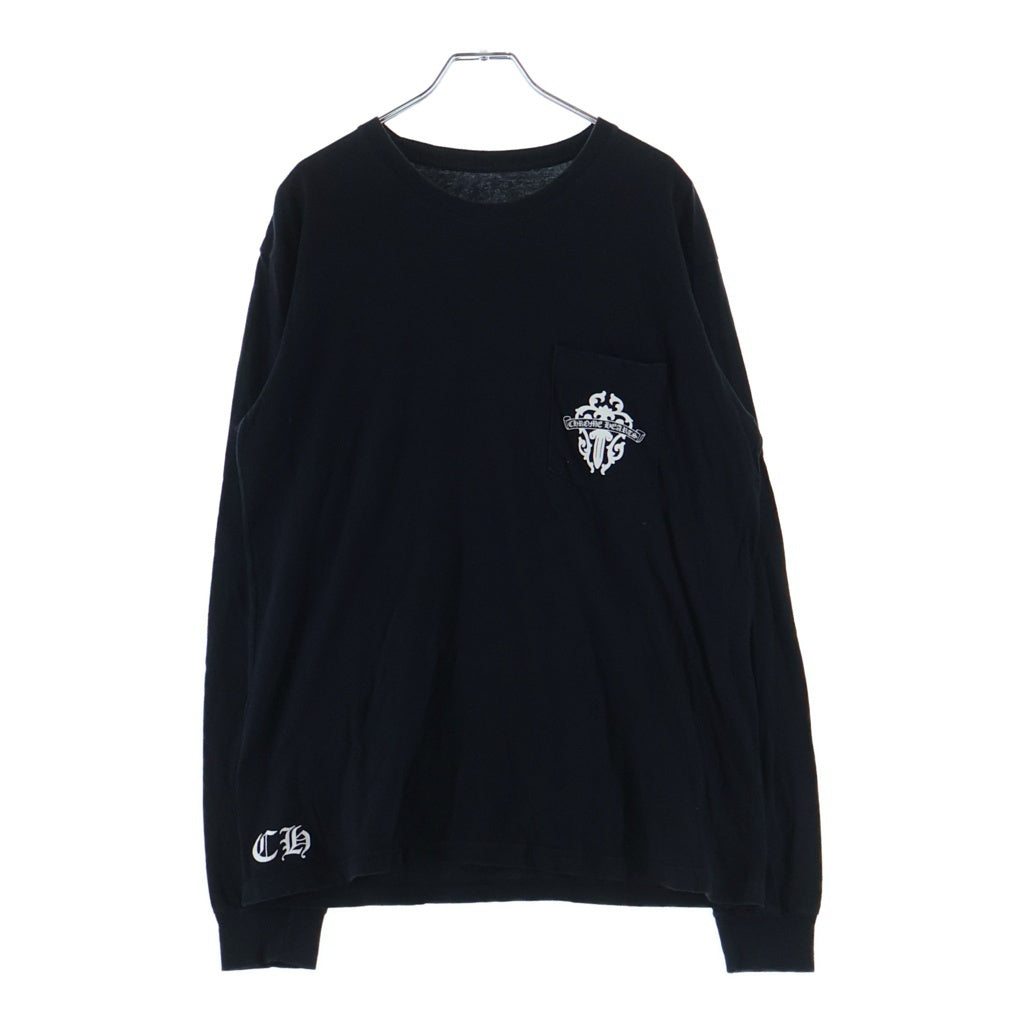 CHROME HEARTS(クロムハーツ) STAFF Horse Shoe Logo L/S T-SHIRT スタッフ ホースシュー 長袖Tシャツ ロングスリーブ ブラック