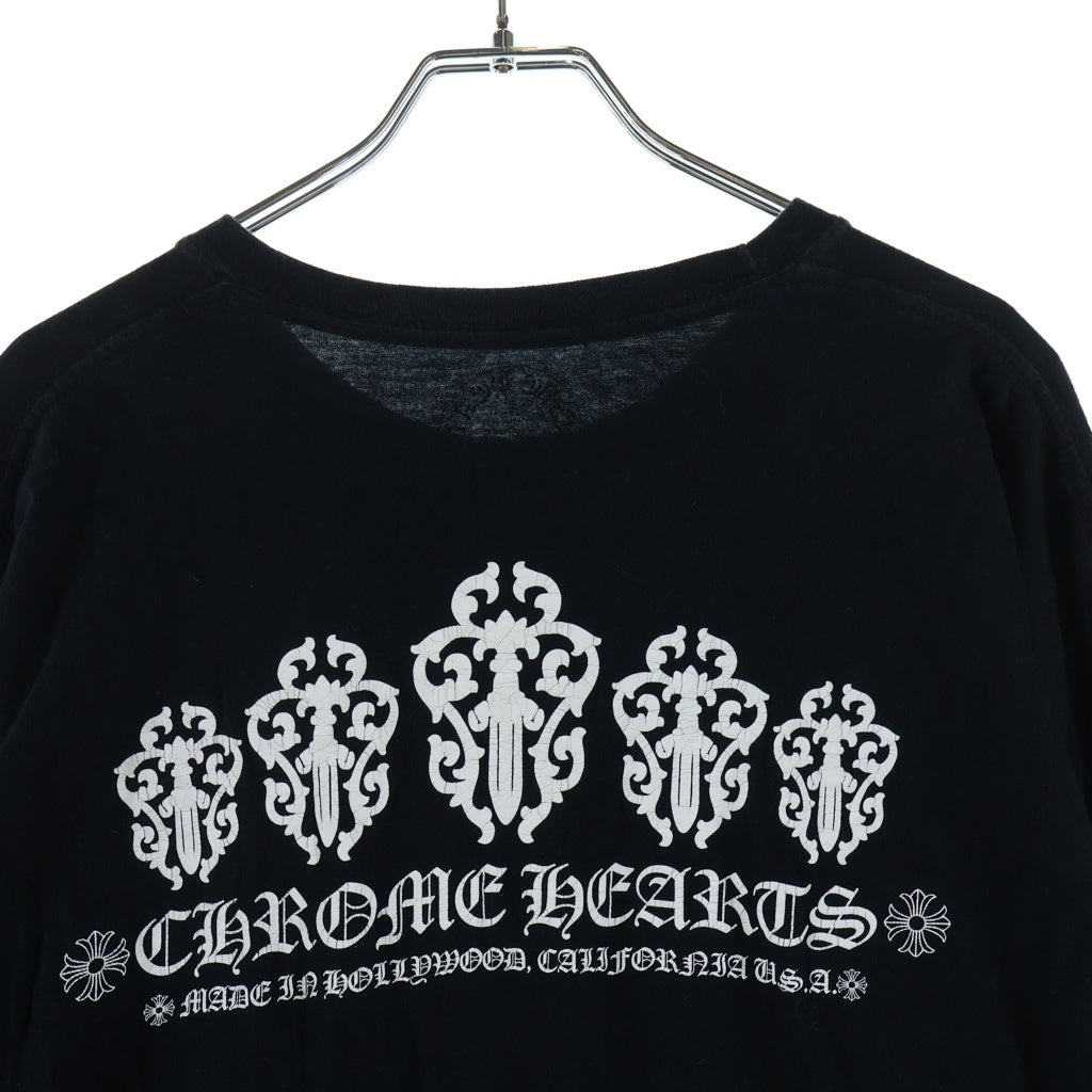 CHROME HEARTS(クロムハーツ) STAFF Horse Shoe Logo L/S T-SHIRT スタッフ ホースシュー 長袖Tシャツ ロングスリーブ ブラック