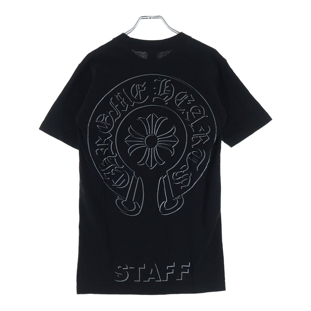 CHROME HEARTS(クロムハーツ) STAFF Horse Shoe Logo T-SHIRT スタッフ ホースシュー 半袖Tシャツ カットソー ブラック