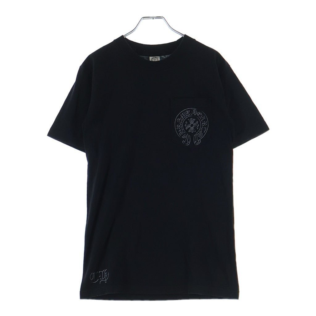 CHROME HEARTS(クロムハーツ) STAFF Horse Shoe Logo T-SHIRT スタッフ ホースシュー 半袖Tシャツ カットソー ブラック