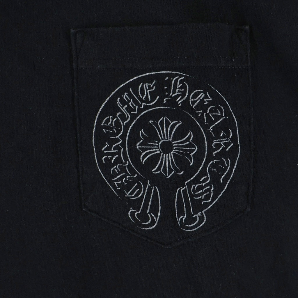 CHROME HEARTS(クロムハーツ) STAFF Horse Shoe Logo T-SHIRT スタッフ ホースシュー 半袖Tシャツ カットソー ブラック