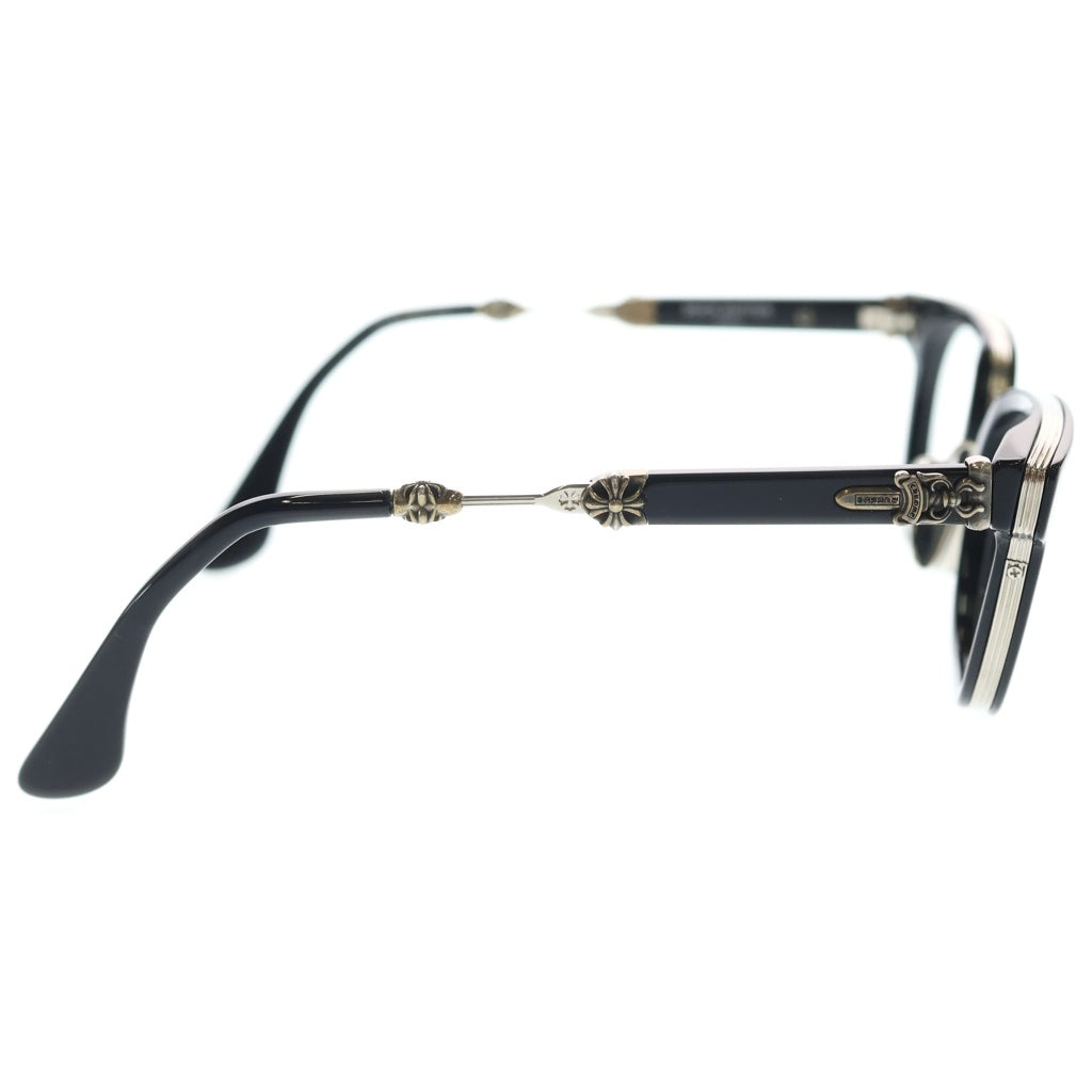 CHROME HEARTS(クロムハーツ) DUCK BUTTER ダガーテンプルウェリントンサングラス アイウェア メガネ BK/SS ブラック/シルバー