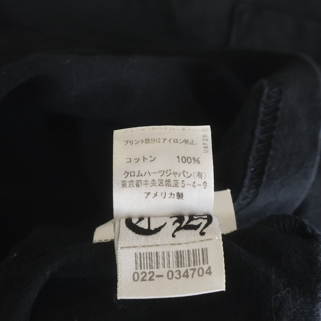 CHROME HEARTS(クロムハーツ) CH L/S T-SHIRT バックスクロールロゴ 長袖Tシャツ ロンT クルーネック カットソー ブラック レディース