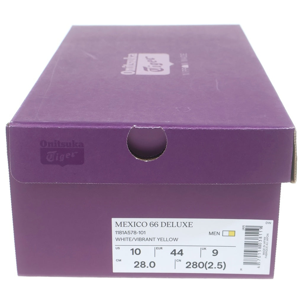 Onitsuka Tiger(オニツカタイガー) Mexico 66 Deluxe メキシコ 66 デラックス ローカットスニーカー ホワイト/ヴィブラントイエロー 1181A578-101 US10/28.0cm