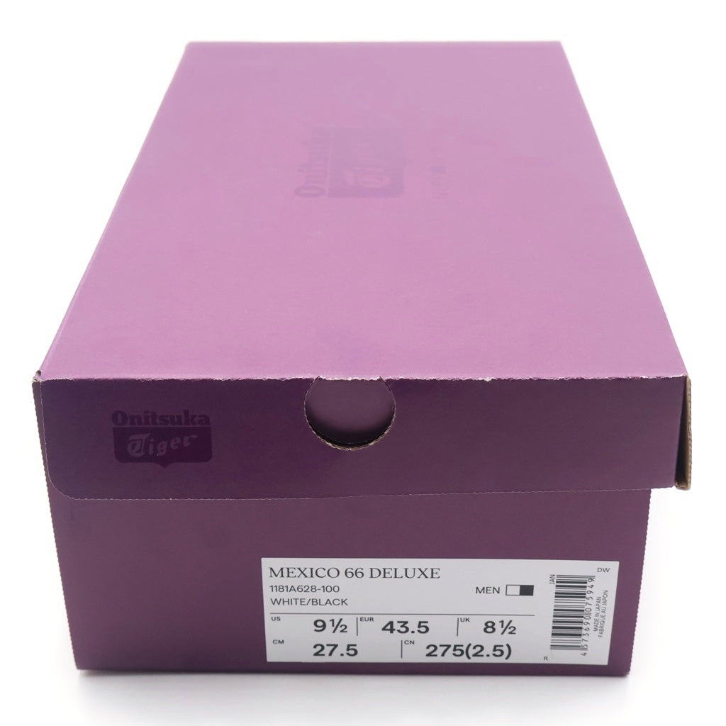 Onitsuka Tiger(オニツカタイガー) Mexico 66 Deluxe メキシコ 66 デラックス ローカットスニーカー ホワイト/ブラック 1181A578-101 US9.5/27.5cm