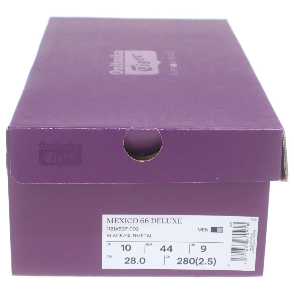 Onitsuka Tiger(オニツカタイガー) Mexico 66 Deluxe メキシコ 66 デラックス ローカットスニーカー ブラック/ガンメタル 1181A597-002 US10/28.0cm