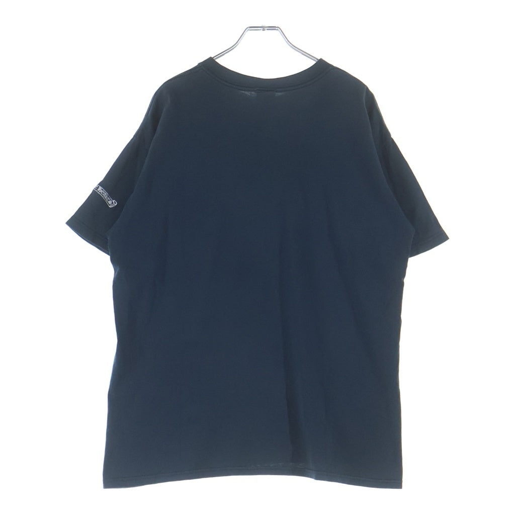 CHROME HEARTS(クロムハーツ) OLD ダブルCHクロス刺繍 胸ポケット 半袖Tシャツ カットソー ネイビー