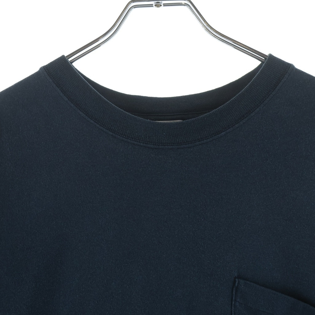 CHROME HEARTS(クロムハーツ) OLD ダブルCHクロス刺繍 胸ポケット 半袖Tシャツ カットソー ネイビー