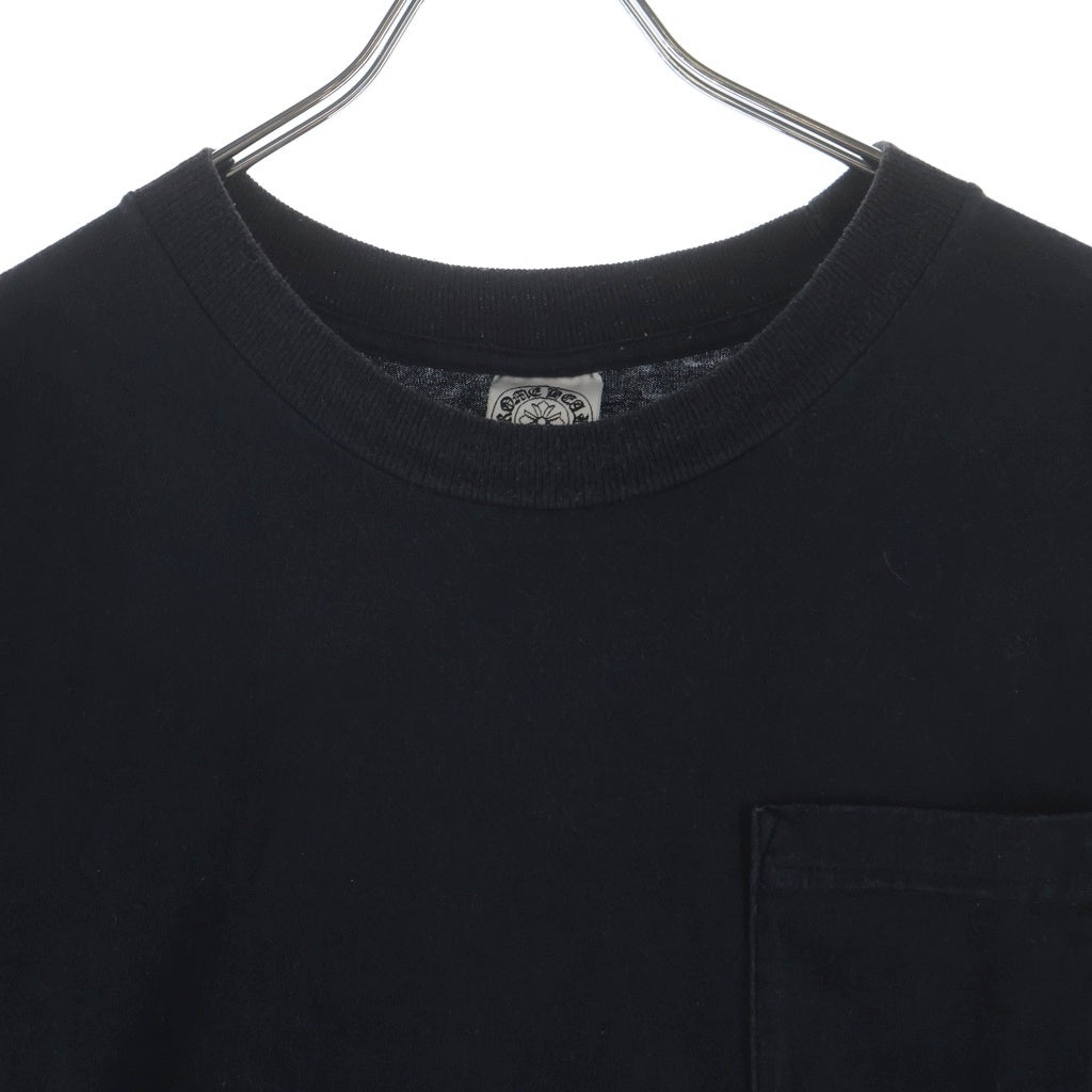 CHROME HEARTS(クロムハーツ) OLD STAR オールドスター 胸ポケット 半袖Tシャツ カットソー ブラック
