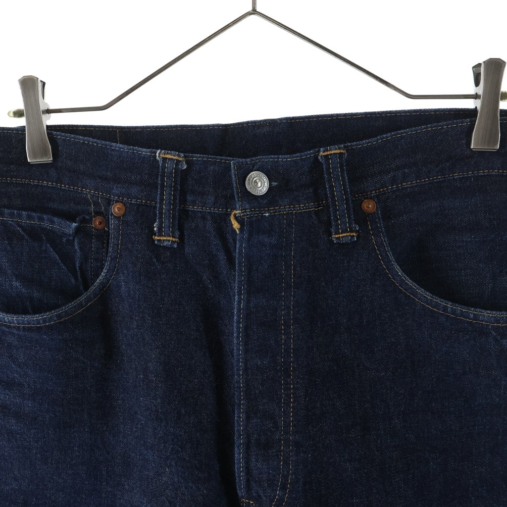 DENIME(ドゥニーム) 1947 MODEL 220XX ルーズストレート ボタンフライ 革パッチ インディゴ