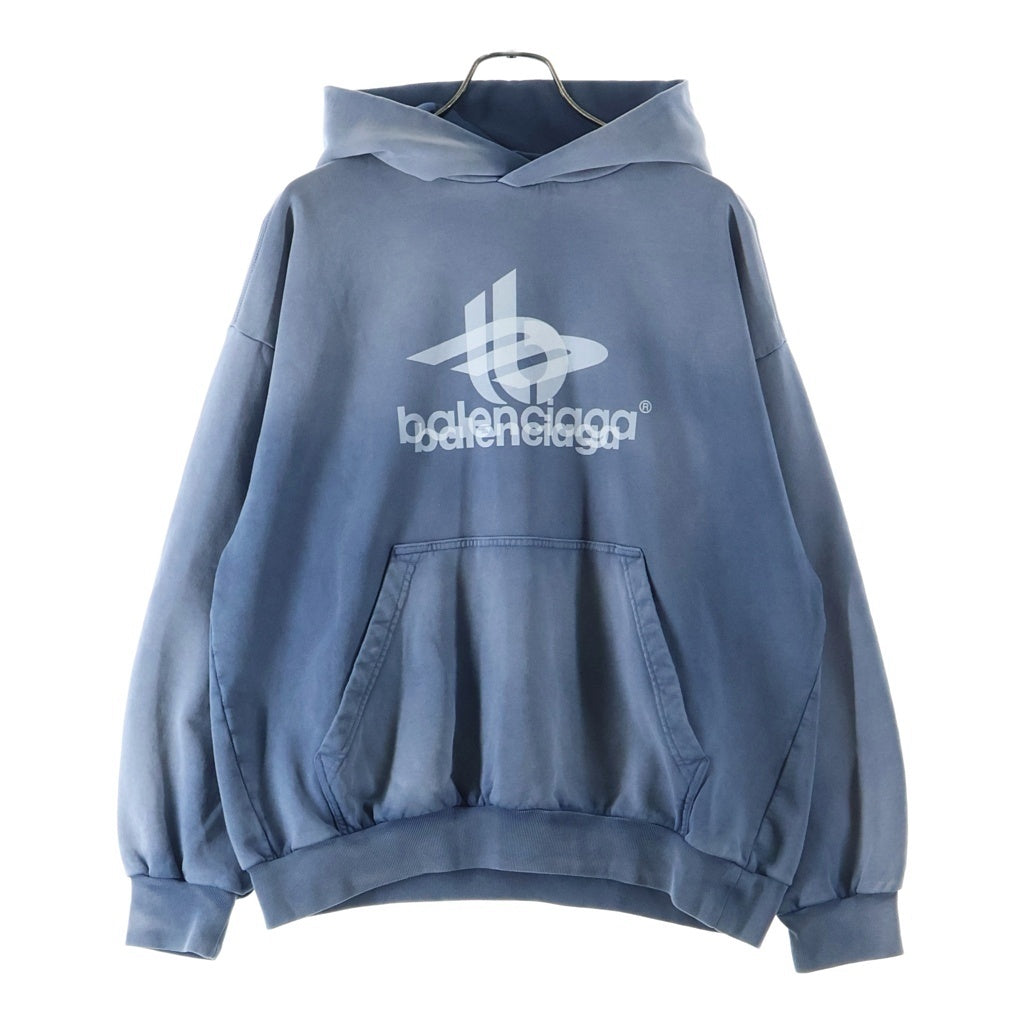 BALENCIAGA(バレンシアガ) 23AW Layered Faded Hoodie レイヤード フェード フーディー パーカー ダメージ加工
