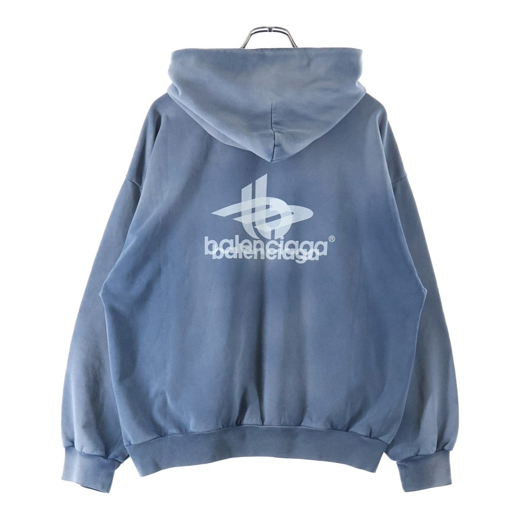 BALENCIAGA(バレンシアガ) 23AW Layered Faded Hoodie レイヤード フェード フーディー パーカー ダメージ加工