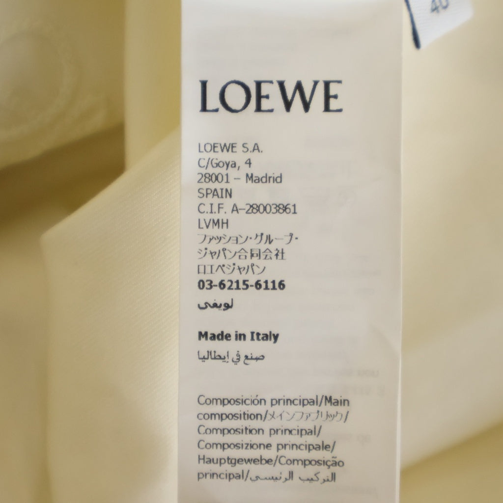 LOEWE(ロエベ) アナグラム刺繍 胸ポケット 長袖シャツ H526Y05XAN ベージュ