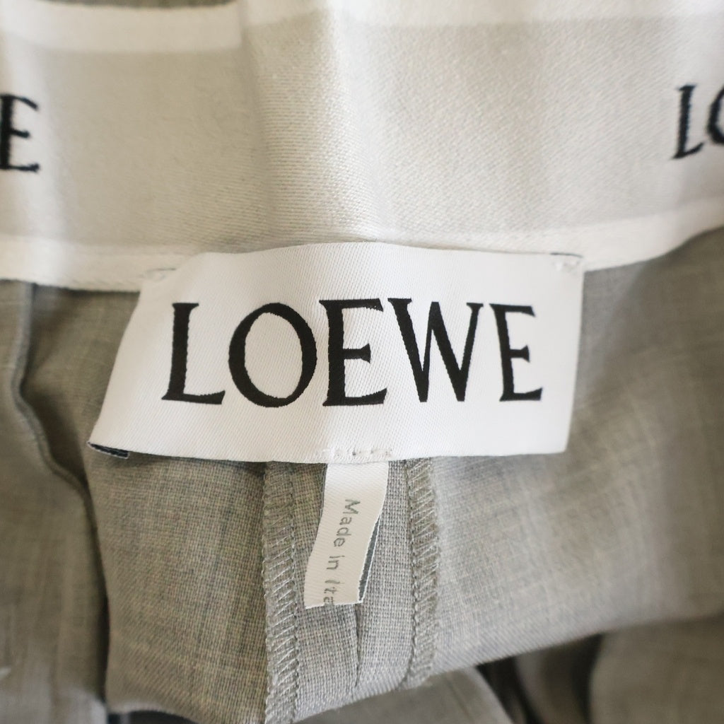 LOEWE(ロエベ) ドローストリング トラウザーズ ウール H526Y04WI2 グレー