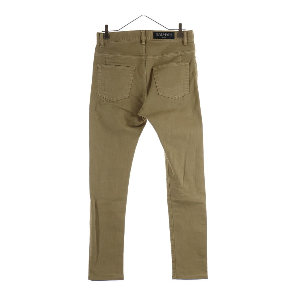 BALMAIN(バルマン) ストレッチ スキニーロングパンツ ベージュ S7H5012T033