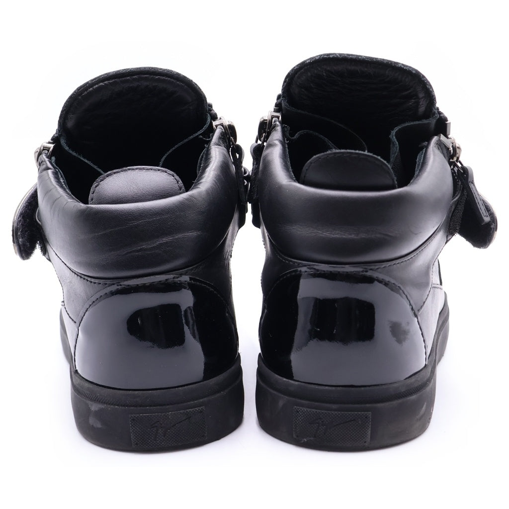GIUSEPPE ZANOTTI(ジュゼッペ ザノッティ) スワロフスキー装飾 サイドジップ ハイカットスニーカー