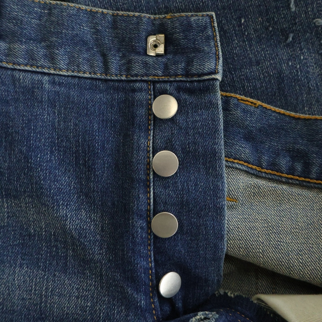 BALMAIN(バルマン) ヴィンテージ加工 デニム スキニーパンツ インディゴ W7H9008T022V