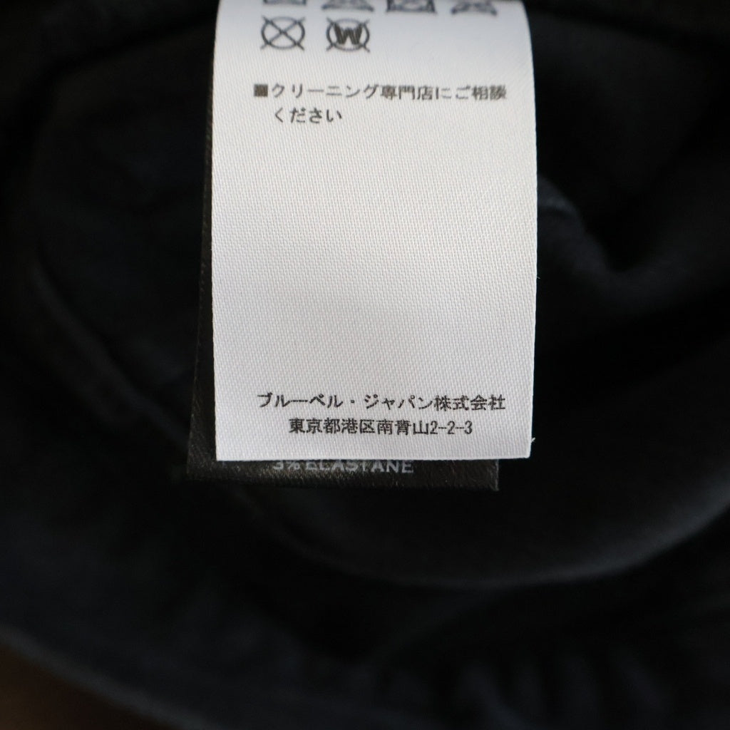 BALMAIN(バルマン) 18AW ダメージ加工 蛇腹バイカー デニムパンツ ジーンズ インディゴブラック W8H9130T138D