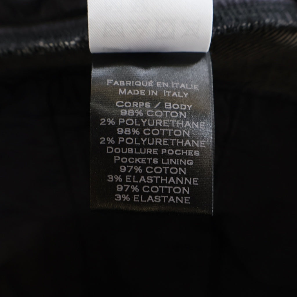 BALMAIN(バルマン) 蛇腹 クラッシュスキニーデニムパンツ S7H9528T097 ブラック