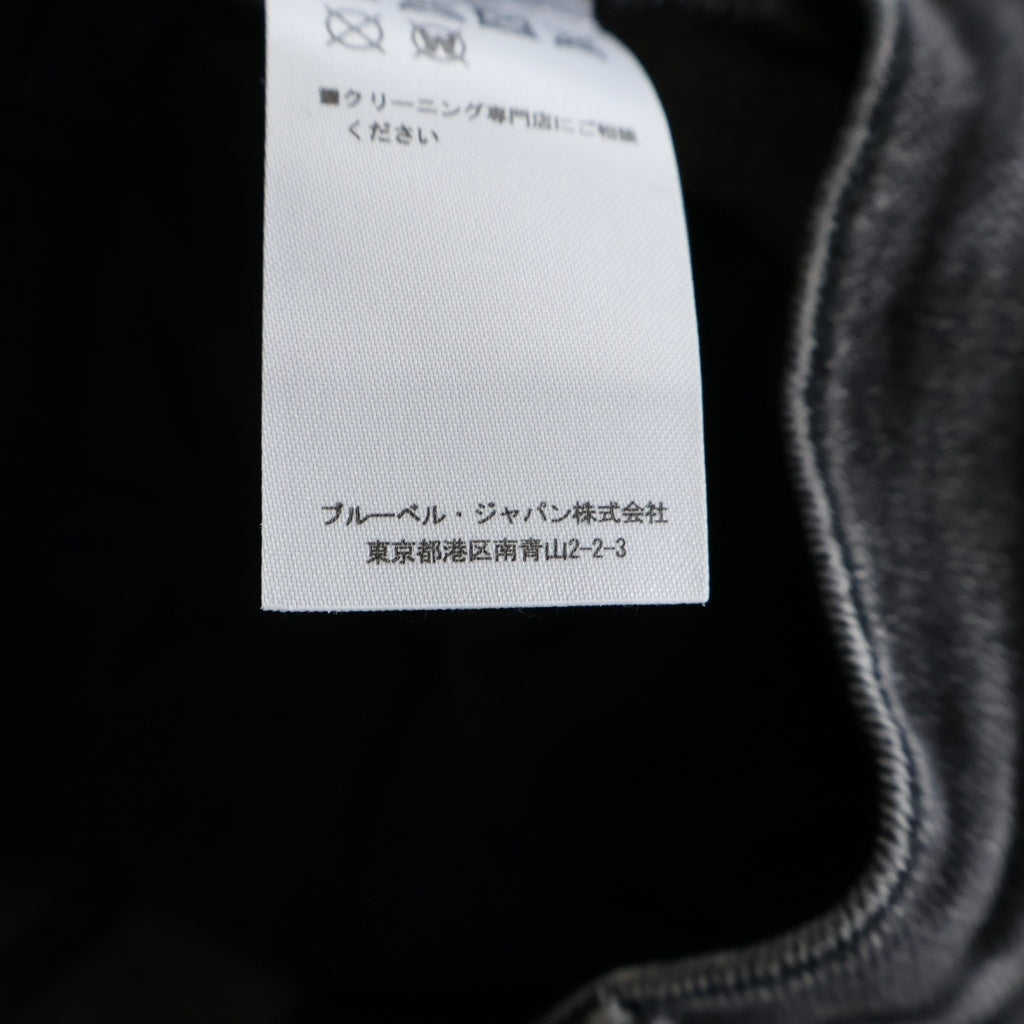 BALMAIN(バルマン) 蛇腹 クラッシュスキニーデニムパンツ S7H9528T097 ブラック