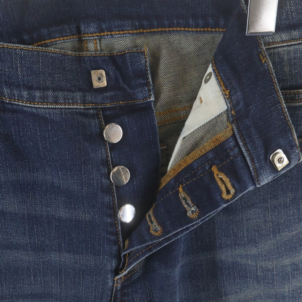 BALMAIN(バルマン) ユーズド加工 スリム デニムパンツ W7H9008T132 インディゴ