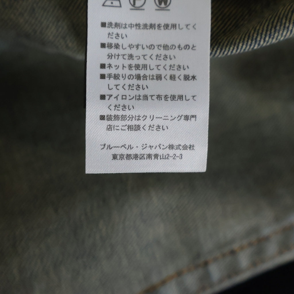 BALMAIN(バルマン) ユーズド加工 スリム デニムパンツ W7H9008T132 インディゴ