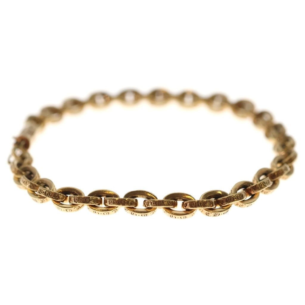 CHROME HEARTS(クロムハーツ) 22K PAPER CHAIN ペーパーチェーン ブレスレット 8inch ゴールド BCA025