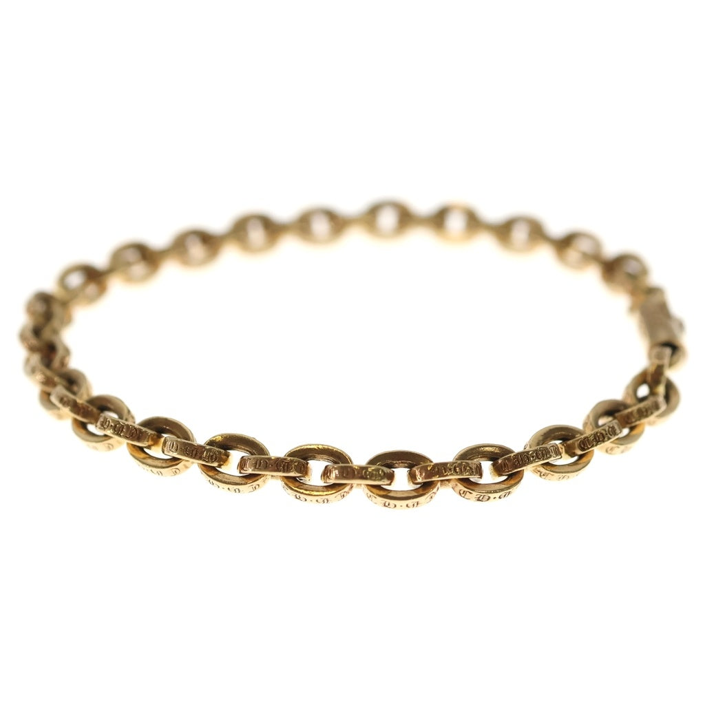 CHROME HEARTS(クロムハーツ) 22K PAPER CHAIN ペーパーチェーン ブレスレット 8inch ゴールド BCA025