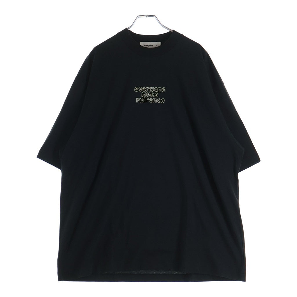 everyone(エブリワン) everyone loves MARENCO Stamp Short Sleeve Tee Shirt by j.30000 Black 半袖Tシャツ カットソー ブラック