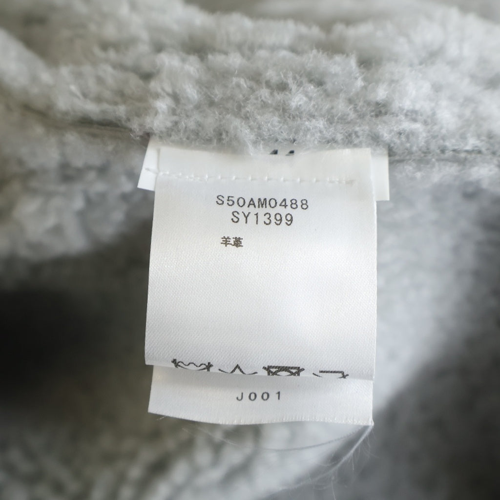 Maison Martin Margiela(メゾンマルタンマルジェラ) SHEARLING JACKET LONG レザームートン シアリングジャケット グレー